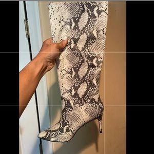 NIB Snake STEVE MADDEN Knee Boots Sz 10